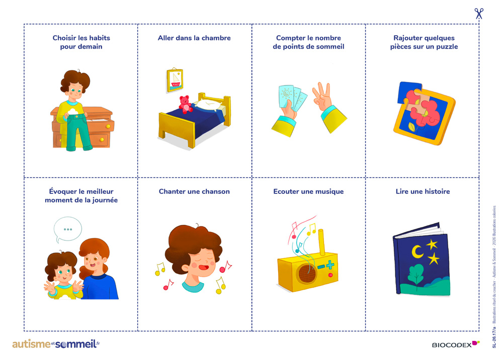 Rituel du coucher en couleurs